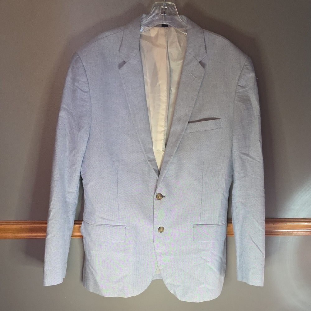 J. Crew Classic Baby Blue Men's Sports Coat Slightly Damaged